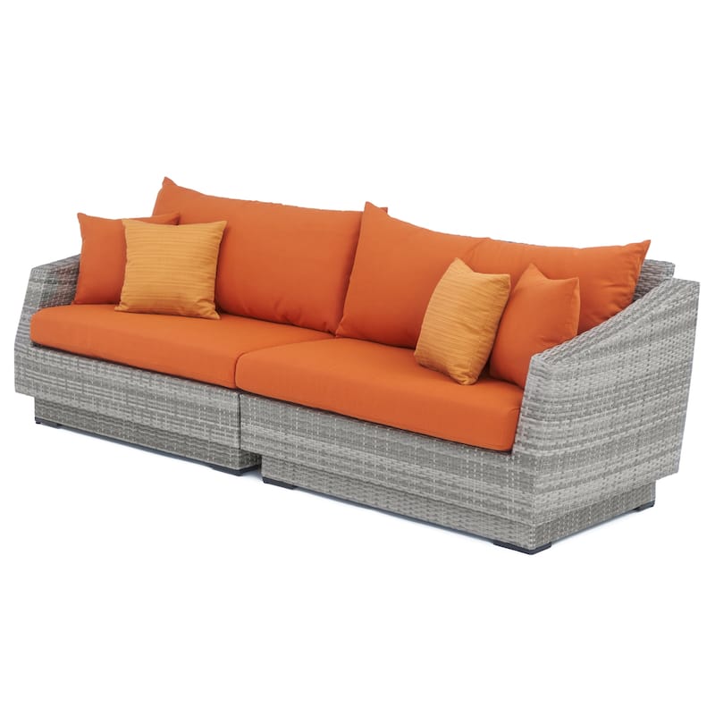 Cannes 4 Piece Sunbrella Outdoor Patio Sectional & Table