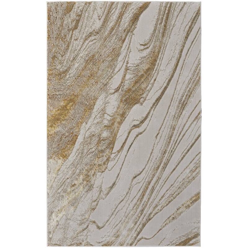 HomeRoots Abstract Industrial Rectangle Area Rug