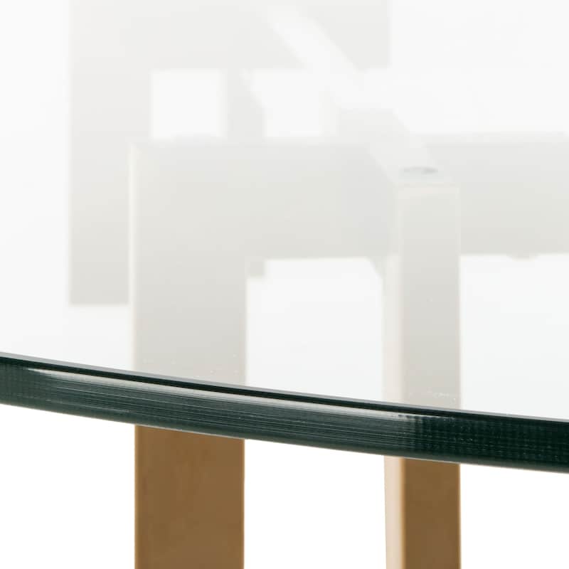 SAFAVIEH Couture Reiner Round Acrylic Dining Table