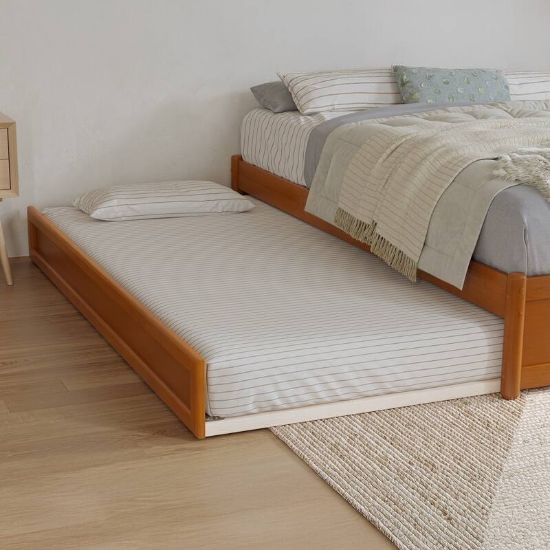 Barcelona Panel Platform Bed with Twin Trundle