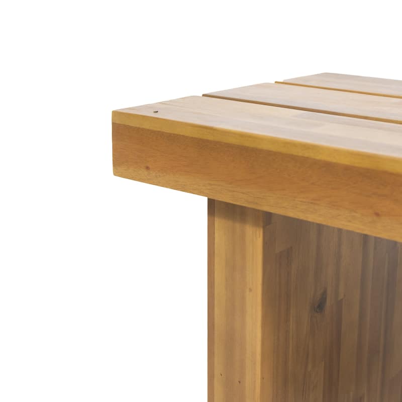 Appling Outdoor Acacia Wood Outdoor Bench by Christopher Knight Home - N/A