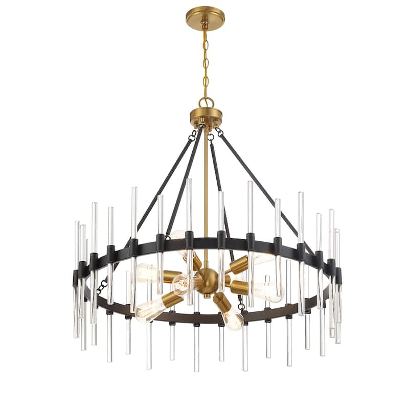 Savoy House 7-1937-8 Santiago 8 Light 30" Wide Crystal Pendant