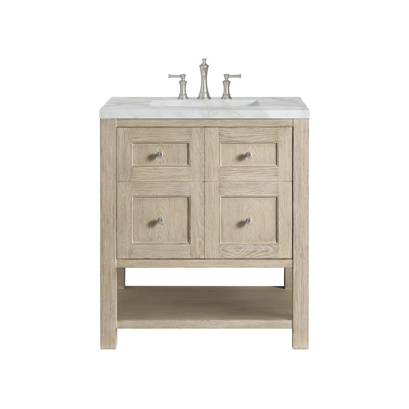 James Martin Vanities Breckenridge 30" Single Vanity, Whitewashed Oak