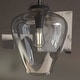 preview thumbnail 1 of 8, Hunter Vidria 12" 1-Light Pendant - Kitchen Island, Dining Room, Entry - Contemporary, Transitional Matte Black