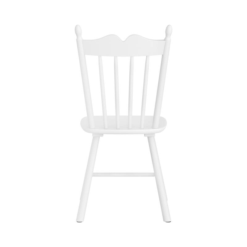 Set of 6 Farmhouse Wooden Kitchen Chairs - N/A