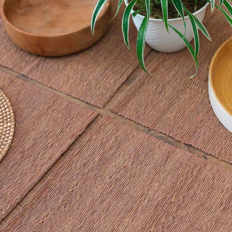 Novica Handmade Dark Espresso Cotton Blend Placemats (Set Of 4)
