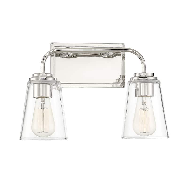 Meridian M80043 2 Light 15" Wide Bathroom Vanity Light with Tapered