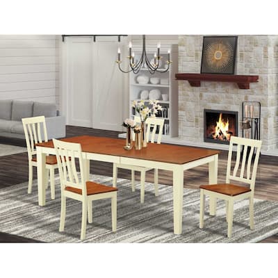 Rectangular Dining Table Set - 8 Seat Kitchen Table with Chairs - Modern Elegance