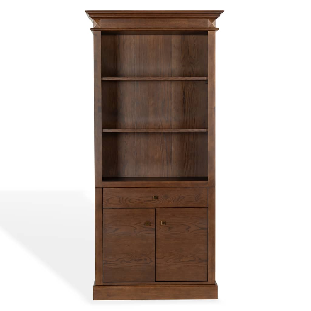 SAFAVIEH Couture Francesco 4-Shelf Wood Bookcase - 36"W x 17"D x 76"H