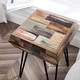 preview thumbnail 33 of 80, Greenage Reclaimed Wood End Table Living Room Night Stand Use