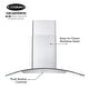 preview thumbnail 7 of 8, Cosmo 36 in. Ducted Wall Mount Range Hood in Stainless Steel with Push Button Control, LED Lighting and Permanent Filters