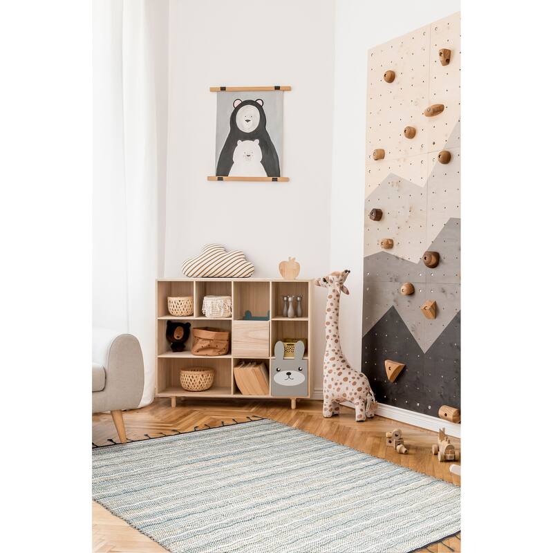 ECARPETGALLERY Braid weave Sienna Ivory Wool Rug - 5'9 x 7'3