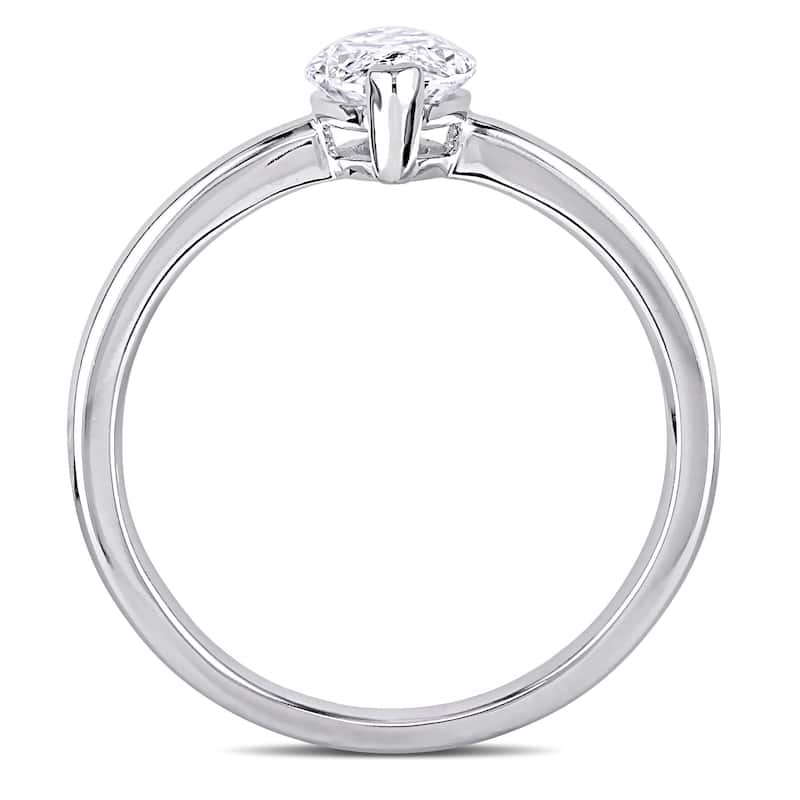 Miadora 1ct TDW Marquise-Cut Diamond Solitaire Engagement Ring in 14k White Gold