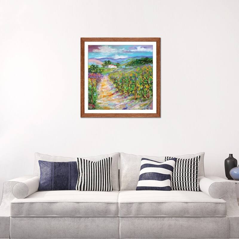 iCanvas "Original Oil Painting Napa Valley California" by Karen Tarlton