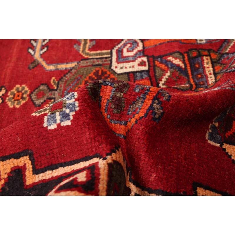 ECARPETGALLERY Hand-knotted Konya Anatolian Red Wool Rug - 3'11 x 7'4
