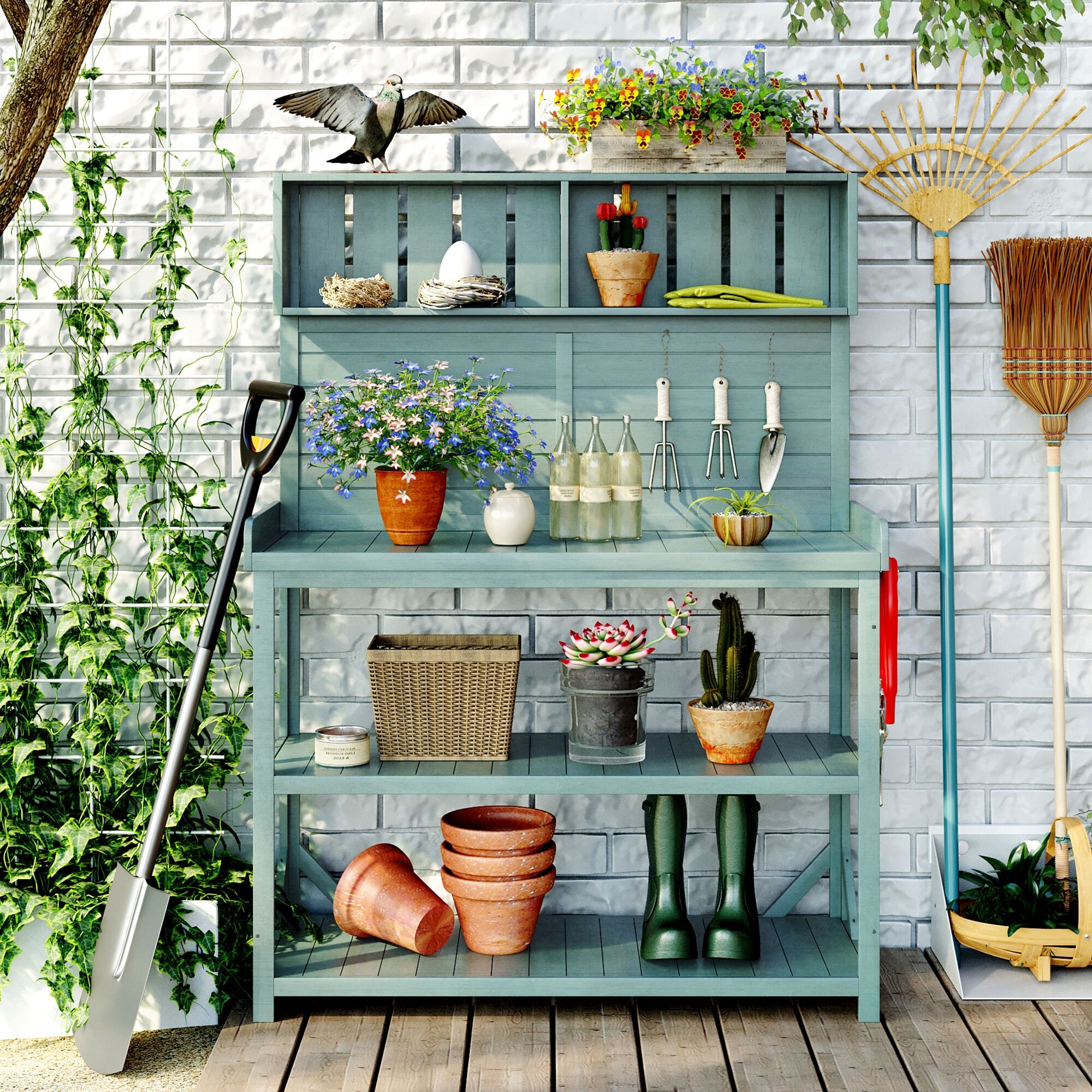 Large potting table discount
