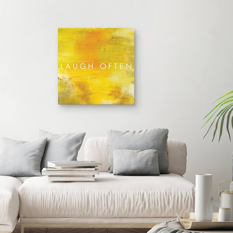 Laugh Often by Mercedes Lopez Charro Canvas Art Print