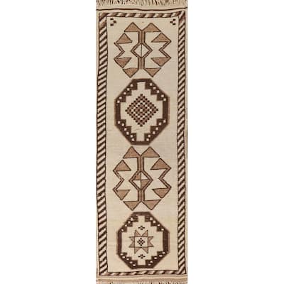 Anatolian Turkish Runner Rug Handmade Hallway Wool Carpet - 3'1"x 11'2"