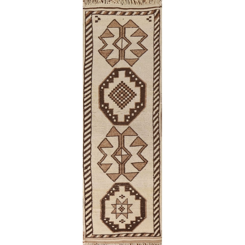 Anatolian Turkish Runner Rug Handmade Hallway Wool Carpet - 3'1"x 11'2"
