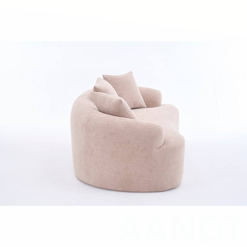 Chenille Fabric Loveseat Sofa