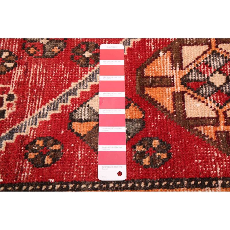 ECARPETGALLERY Hand-knotted Antalya Vintage Red Wool Rug - 4'0 x 7'7