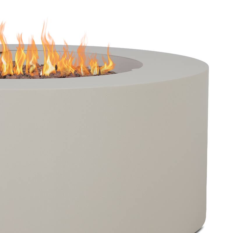 Aegean 36" Round LP Fire Table w/NG Conversion kit by Real Flame