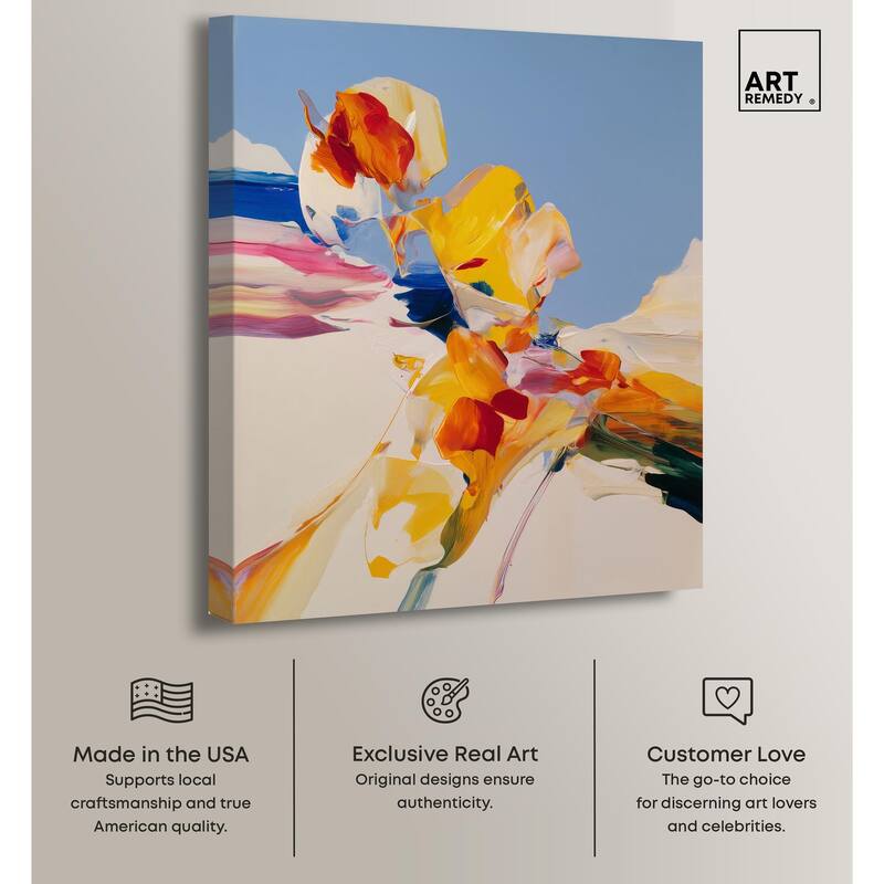 Flippant Bloom II Canvas by Art Remedy, Gallery Wrapped