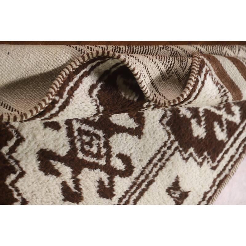 Anatolian Natural Dye Turkish Runner Rug Hand-knotted Wool Carpet - 3'3"x 12'0"