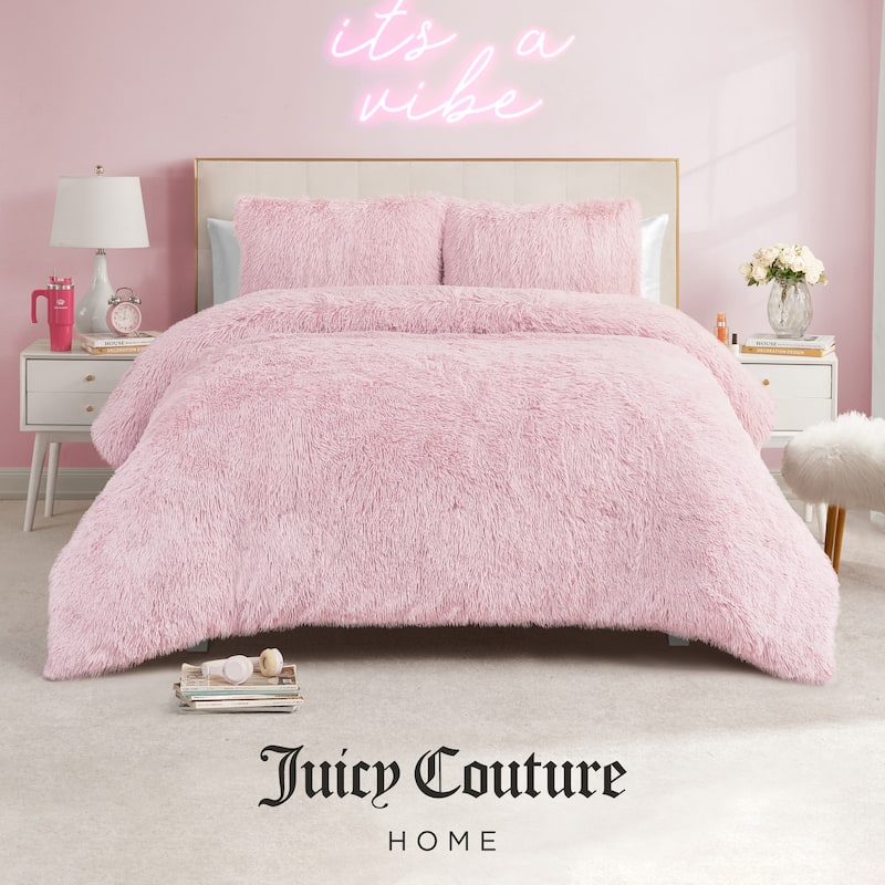 Juicy Couture Shaggy Comforter Sets with Shams