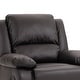 preview thumbnail 39 of 79, Vegan Leather Upholstered Push Back Manual Recliner Chair