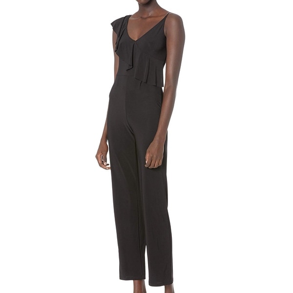 ruffle front jumpsuit