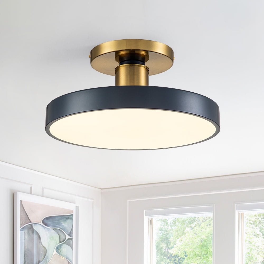 Blue semi flush ceiling light on sale