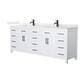 Option White / Giotto Quartz Top / Matte Black Hardware