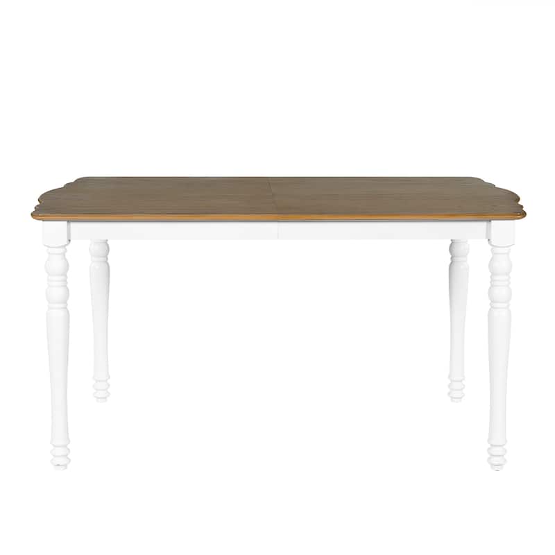 Expandable Dining Table Set for 4 to 8, Rustic Space-Saving Table with Removable Leaves,Wooden Dining Room Table
