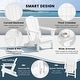 preview thumbnail 10 of 10, Laguna Weather Resistant Outdoor Patio Folding Adirondack Chairs (Set of 4)