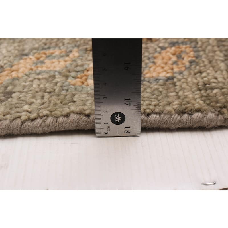 ECARPETGALLERY Hand-knotted Jules Serapi Grey Wool Rug - 8'11 x 11'10