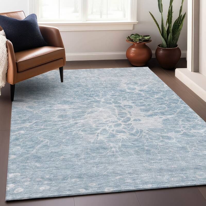 Premium Washable Super Soft Muted Floral Mayfield Rug