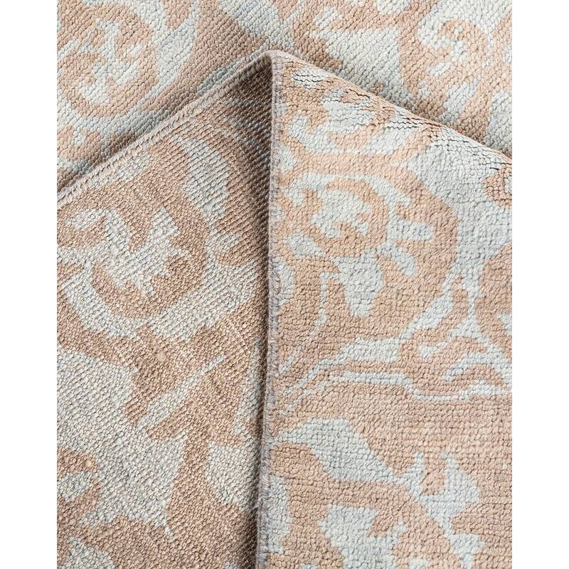Modern One-of-a-Kind Handmade Area Rug - Brown, 8' 0" x 9' 10" - 8' 0" x 9' 10"