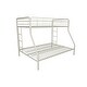 preview thumbnail 9 of 18, Avenue Greene Casey Twin over Full Metal Bunk Bed Off White
