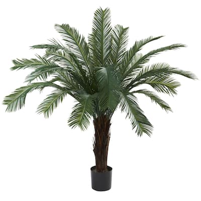 5ft Artificial Tree - Indoor Outdoor Faux Plant Decor - Realistic Greenery for Home Office - 5ft.