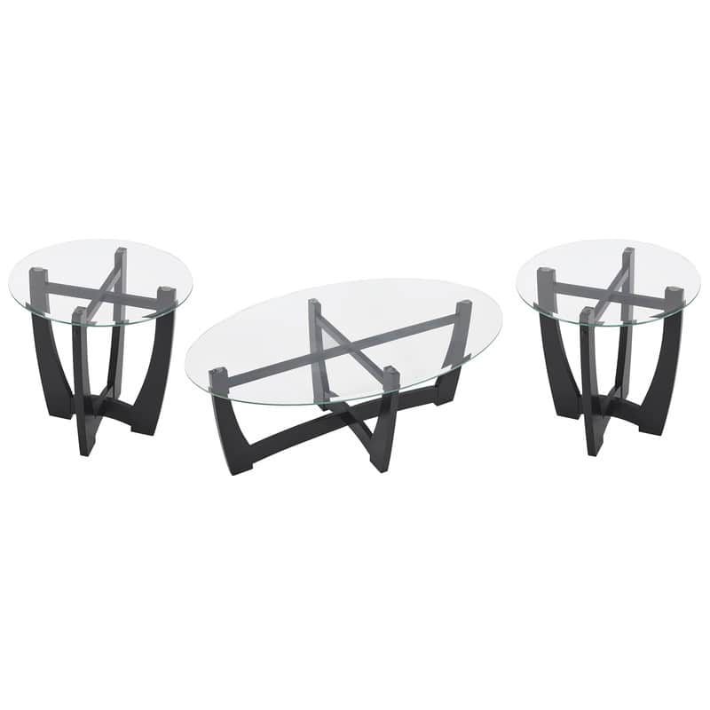 Tempered Glass Coffee Tables - Modern Minimalist Center Tables for Living Room, Office & Apartment