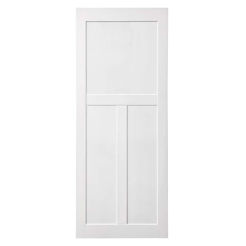 CRAZY ELF Real Primed Door Slab, DIY Panel Door, Modern Interior Door, Water-proof, Pre-Drilled Ready to Assemble - 28" x 84"