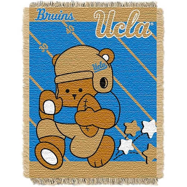 slide 2 of 2, NCAA Full Back Jacquard Baby Throw Blanket 36" x 46" - UCLA