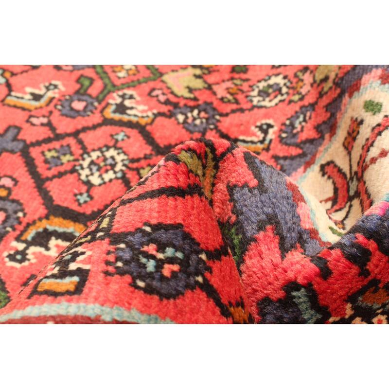 ECARPETGALLERY Hand-knotted Andelz Red Wool Rug - 2'0 x 11'6