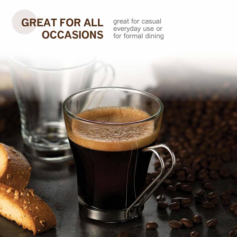 Bormioli Rocco Set of 4 Oslo Cappuccino Cups
