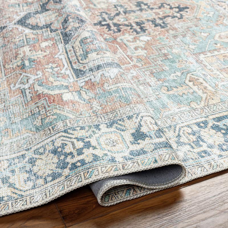Livabliss Kemer Traditional Washable Area Rug