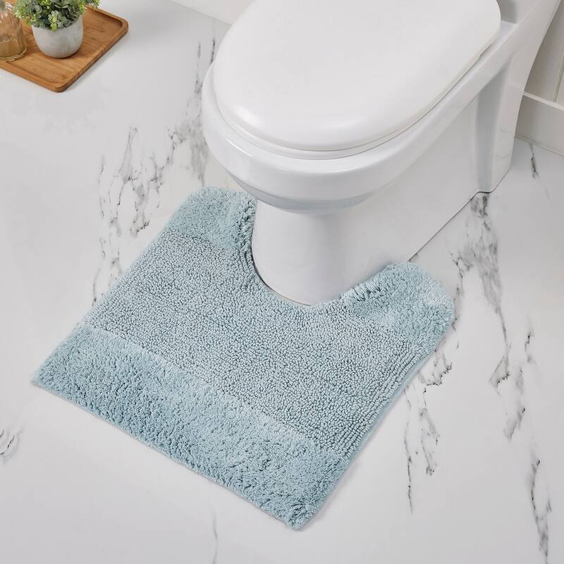 Better Trends Bath Rug 100% Cotton Water Absorbent Tufted Bathroom Rug Set for Shower, Sink Mats Machine Wash Granada Collection