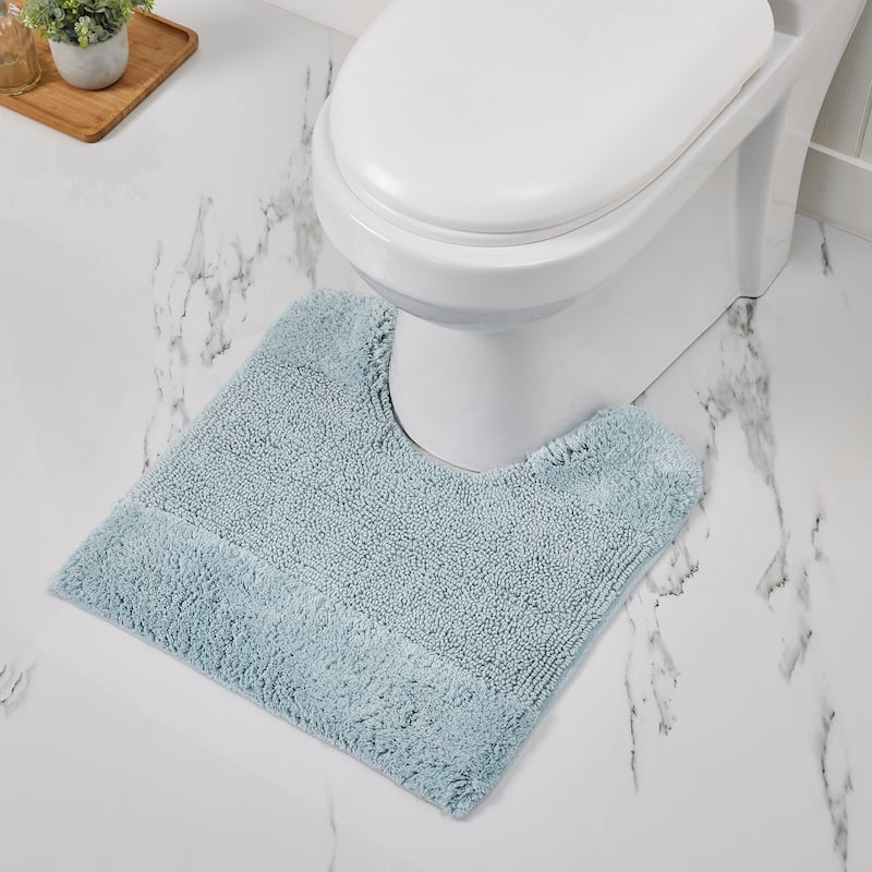 Better Trends Bath Rug 100% Cotton Water Absorbent Tufted Bathroom Rug Set for Shower, Sink Mats Machine Wash Granada Collection
