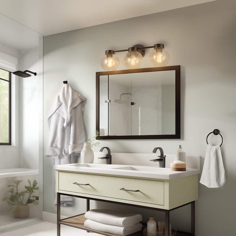 Globe Electric 91009582 Thalia Bathroom Vanity Set - 3 Light 24" Wide