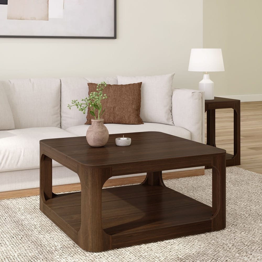 Plank and Beam Forma Real Wood Square Coffee Table - 36"